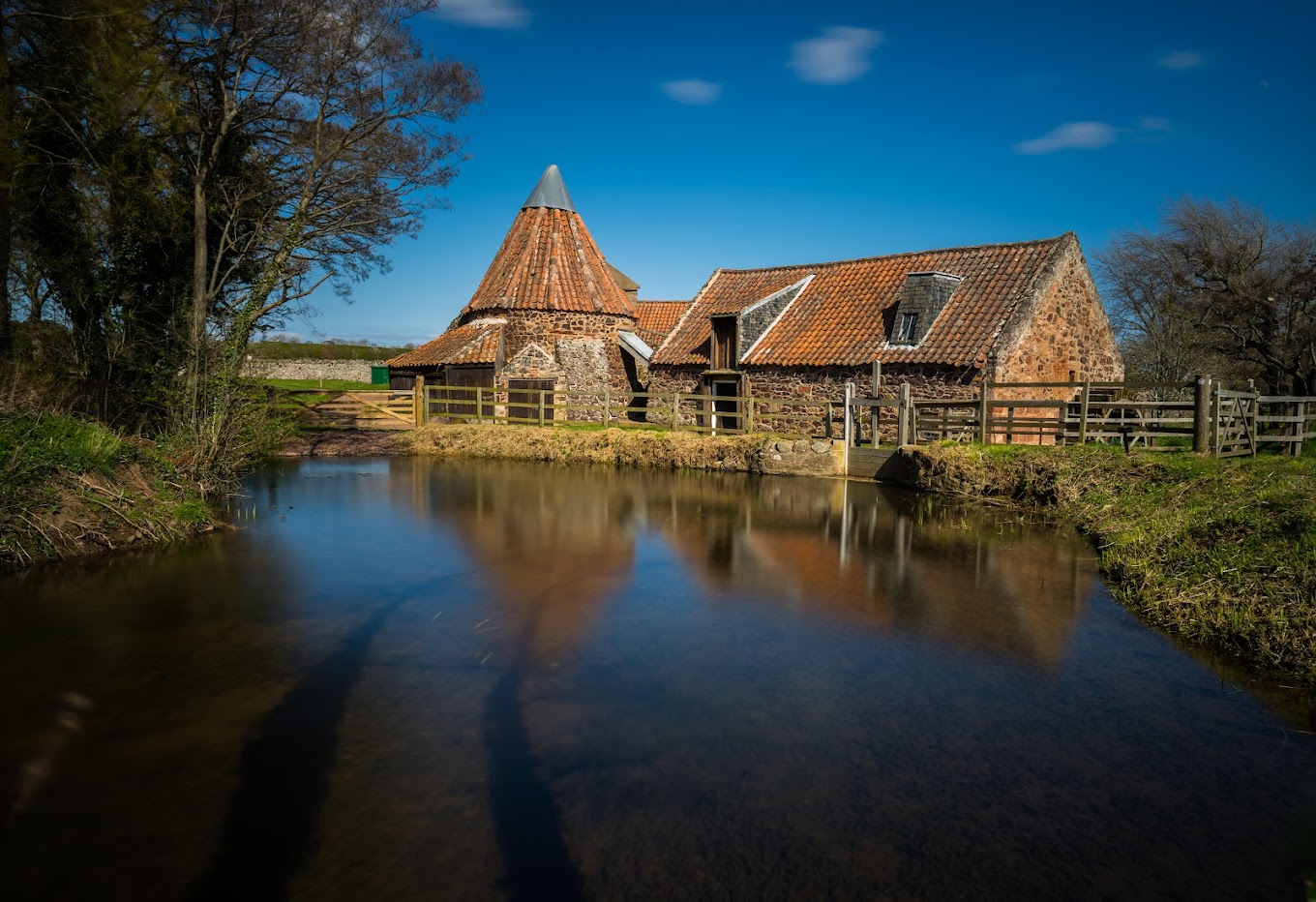 Historic Preston Mill in East Lothian
